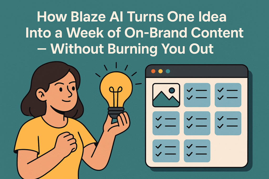 Blaze AI Brand Kit and Social Scheduler