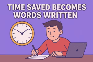 Time Saved Becomes Words Written