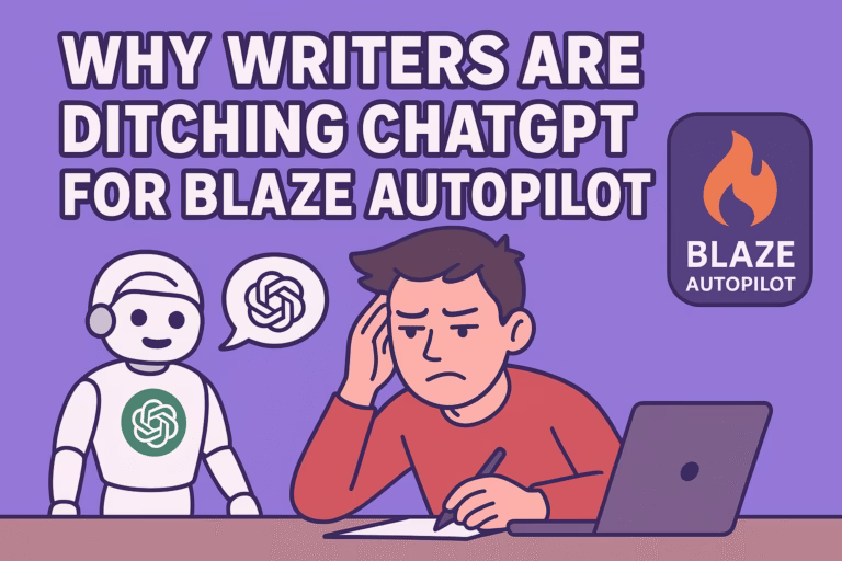 Why Writers Are Ditching ChatGPT for Blaze AutoPilot
