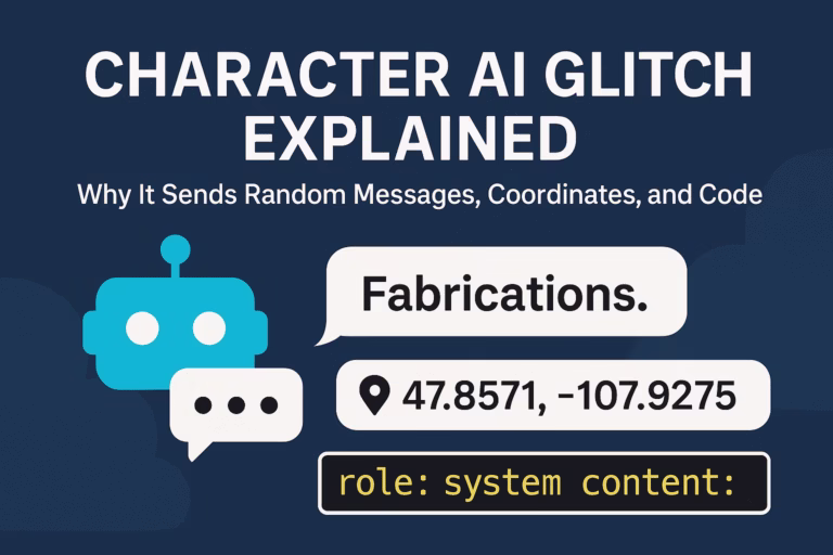 Character AI Glitch Explained: Why It Sends Random Messages, Coordinates, and Code