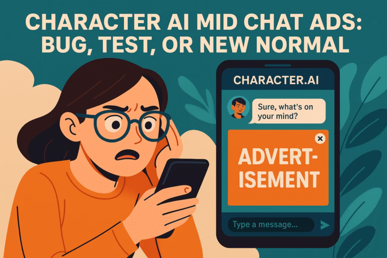 Character AI Mid Chat Ads