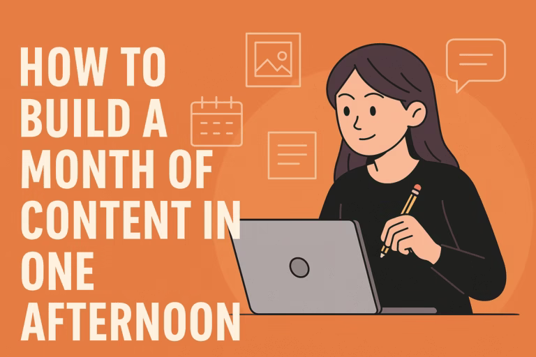 How to Build a Month of Content in One Afternoon