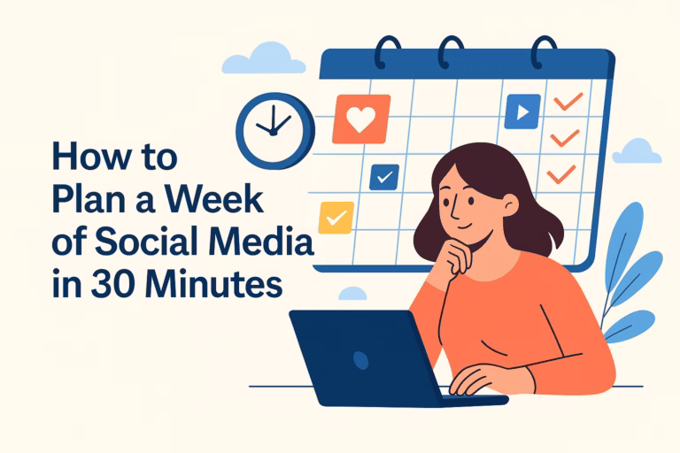 How to Plan a Week of Social Media in 30 Minutes