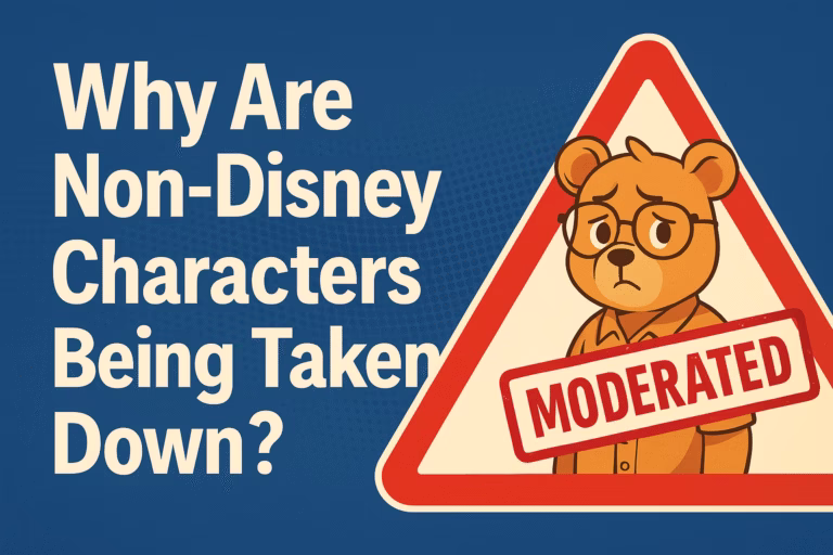 Non-Disney Characters Being Taken Down